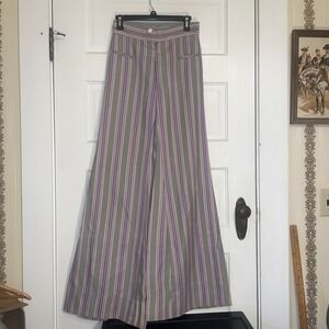Stunning Vintage Bell Bottoms. OOAK Crafted.‎ Beautiful Material